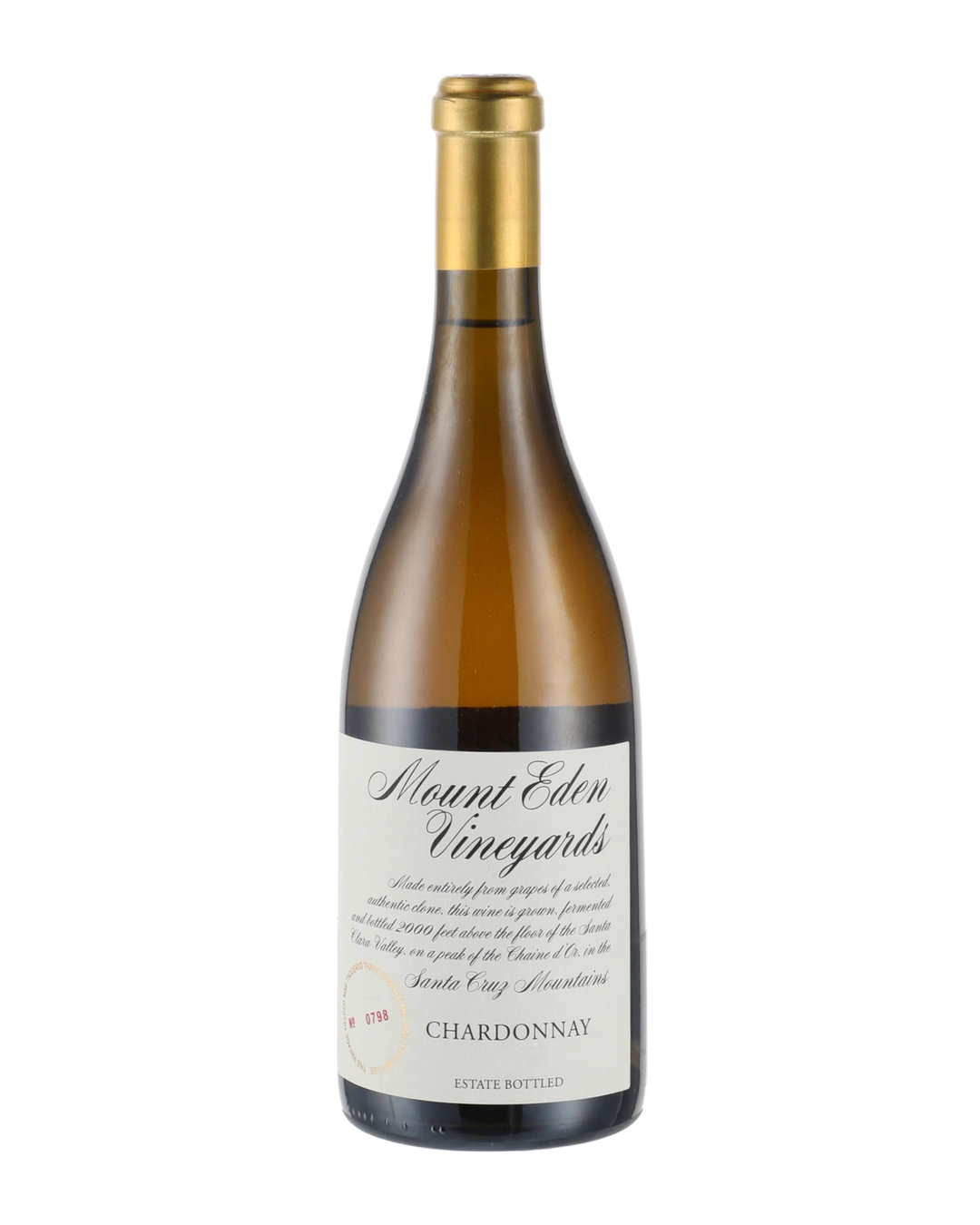 Mount Eden Vineyards Santa Cruz Mountains Chardonnay