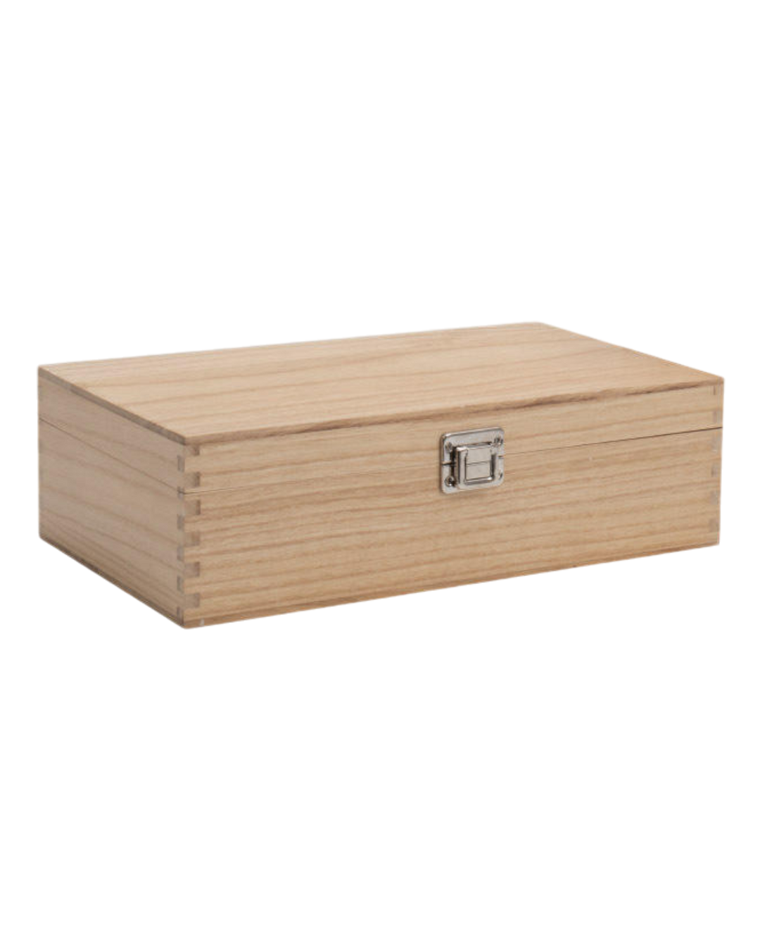 2 Bottle Wooden Gift Box Hinged Lid